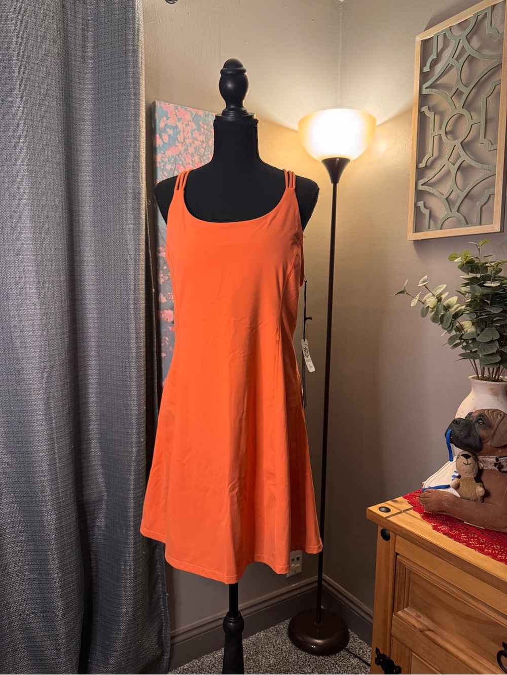 Mono B Orange Athleisure Dress (no shorts underneath)